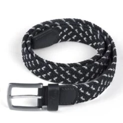 Fair Play Hill Braid Belt - Black/White