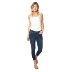 EQL Women's In Motion Cropped Jean - Midnight Wash 8 EQL Women's In Motion Cropped Jean - Midnight Wash -Equestrian Supplies Sale 598718 800 800