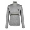 Fair Play Women's Thelma Half Turtleneck - Grey Melange