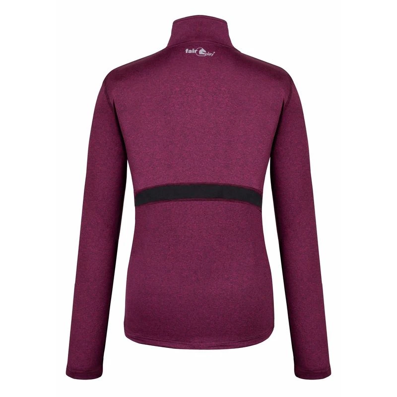 Fair Play Women's Thelma Half Turtleneck - Fuchsia Melange 4 Fair Play Women's Thelma Half Turtleneck - Fuchsia Melange - Image 2