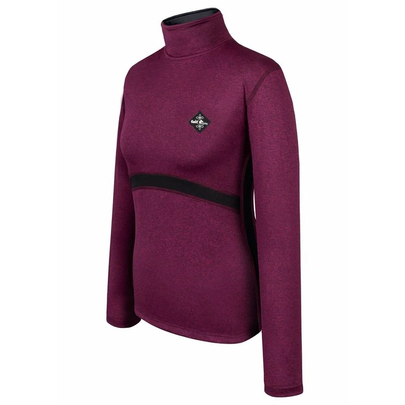 Fair Play Women's Thelma Half Turtleneck - Fuchsia Melange 5 Fair Play Women's Thelma Half Turtleneck - Fuchsia Melange - Image 3