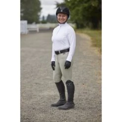 Kerrits Women's Encore Long Sleeve Show Shirt - White/Lucky Diamond -Equestrian Supplies Sale 611207 800 800