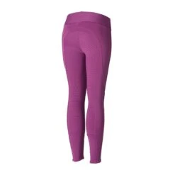 Horze Kids' Active Silicone Full Seat Winter Tights - Arty Purple -Equestrian Supplies Sale 640368 800 800