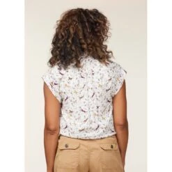 EQL Women's Horizon Rolled Cuff Shirt - Soft White Spring Fever -Equestrian Supplies Sale 644750 800 800