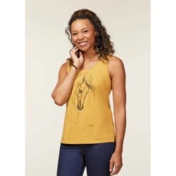 EQL Women's Graceful Horse Tank - Dijon 8 EQL Women's Graceful Horse Tank - Dijon -Equestrian Supplies Sale 645079 800 800