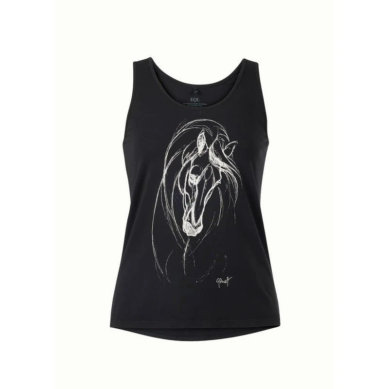 EQL Women's Graceful Horse Tank - Black 3 EQL Women's Graceful Horse Tank - Black