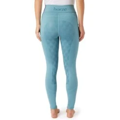 Horze Women's High Waist Full Seat Tights W/Phone Pocket - Artic Light Blue -Equestrian Supplies Sale 669786 800 800