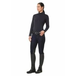 Kerrits Women's Rail Side Quarter Zip Tech Top - Black -Equestrian Supplies Sale 681805 800 800
