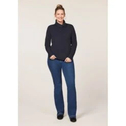 EQL Women's Weekender Wrap Neck Top - Black -Equestrian Supplies Sale 687831 800 800