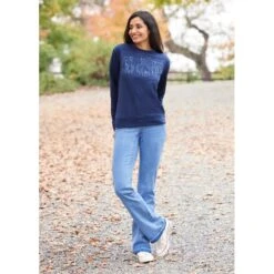 EQL Women's Held Collage Sweatshirt - Ink -Equestrian Supplies Sale 687976 800 800