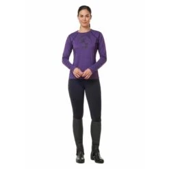 Kerrits Women's Crescent Base Layer Top - Huckleberry -Equestrian Supplies Sale 688227 800 800