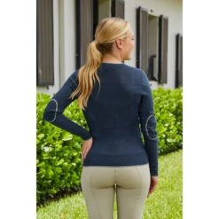 RJ Classics Women's Natalie V-Neck Sweater - Ocean Heather -Equestrian Supplies Sale 691194 800 800