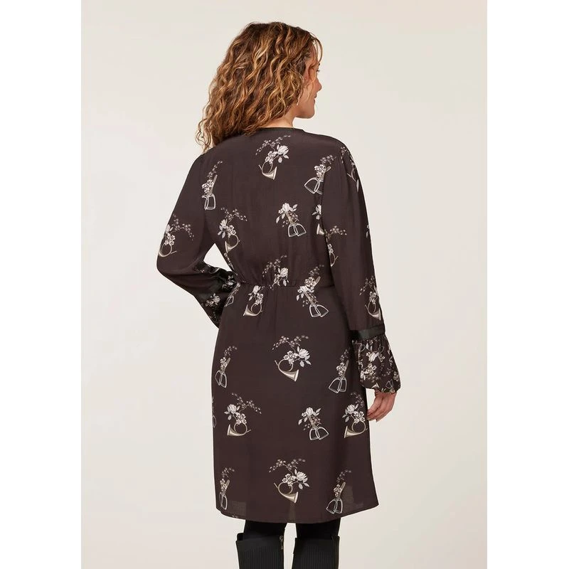 EQL Women's Gwenyth Ecovero Tunic Dress - Java Hunt Field Floral 6 EQL Women's Gwenyth Ecovero Tunic Dress - Java Hunt Field Floral - Image 4