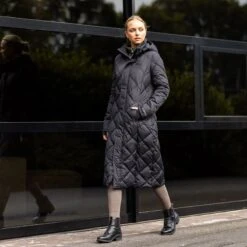 B Vertigo Women's Gem Insulated Long Riding Jacket - Anthracite -Equestrian Supplies Sale 698842 800 800