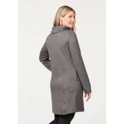 EQL Women's Textured Cowl Neck Dress - Peppercorn -Equestrian Supplies Sale 700320 800 800