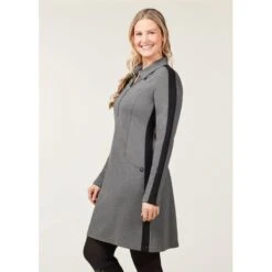 EQL Women's Ascent Ponte Tunic Dress - Charcoal Heather -Equestrian Supplies Sale 700473 800 800
