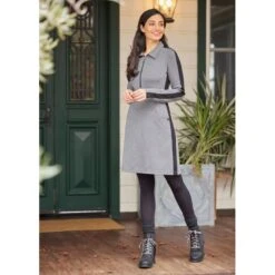 EQL Women's Ascent Ponte Tunic Dress - Charcoal Heather -Equestrian Supplies Sale 700475 800 800