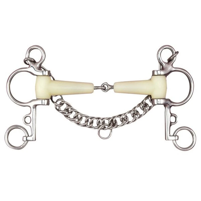 Happy Mouth Bits Jointed Pelham - Stainless Steel 3 Happy Mouth Bits Jointed Pelham - Stainless Steel