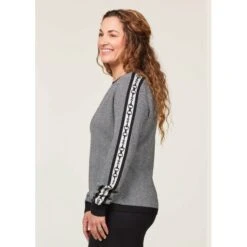 EQL Women's Snaffle Stripe Sweater - Black/White Herringbone -Equestrian Supplies Sale 711473 800 800